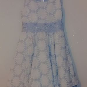 Blue flowery dress